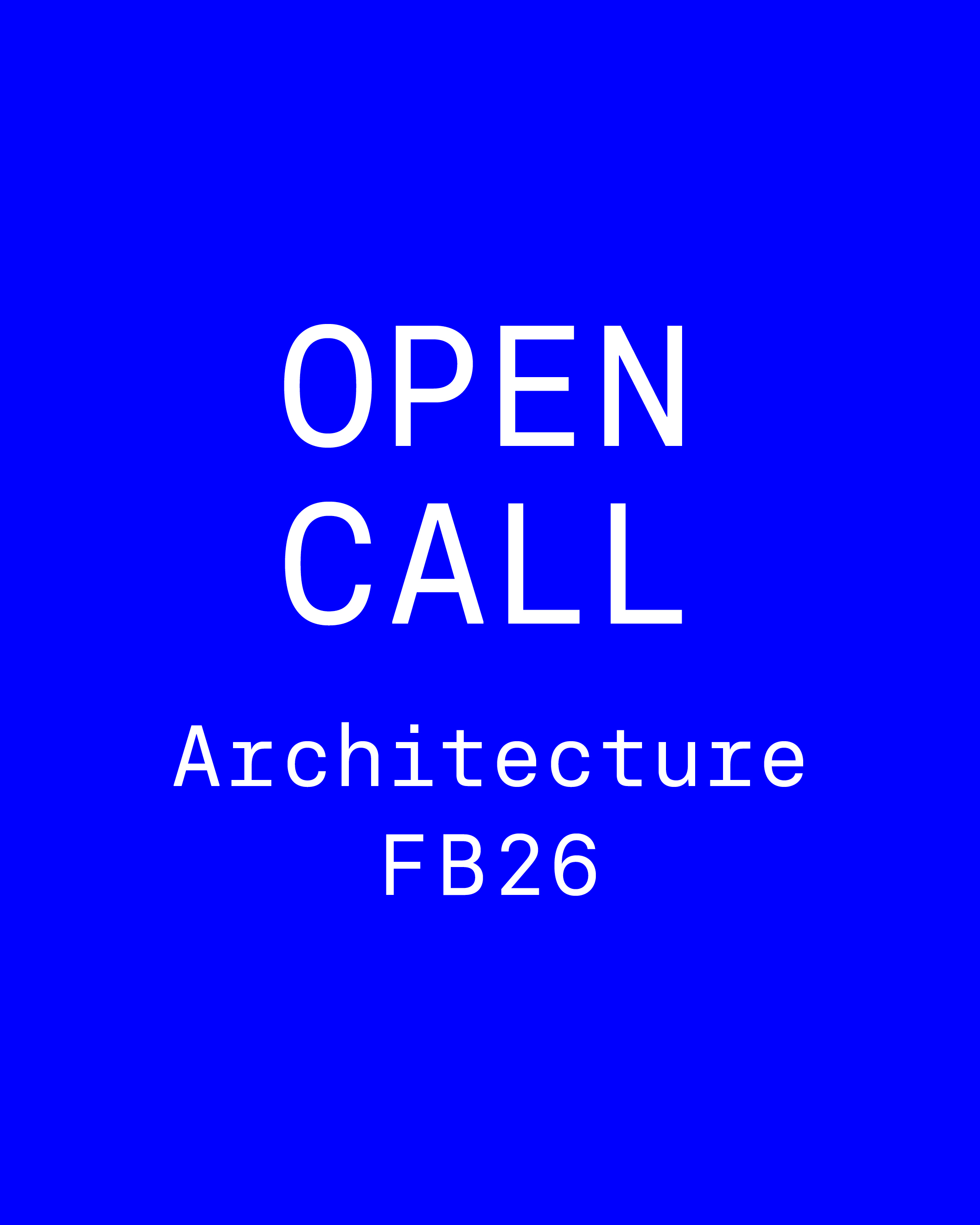 Open Call Architecture 2026